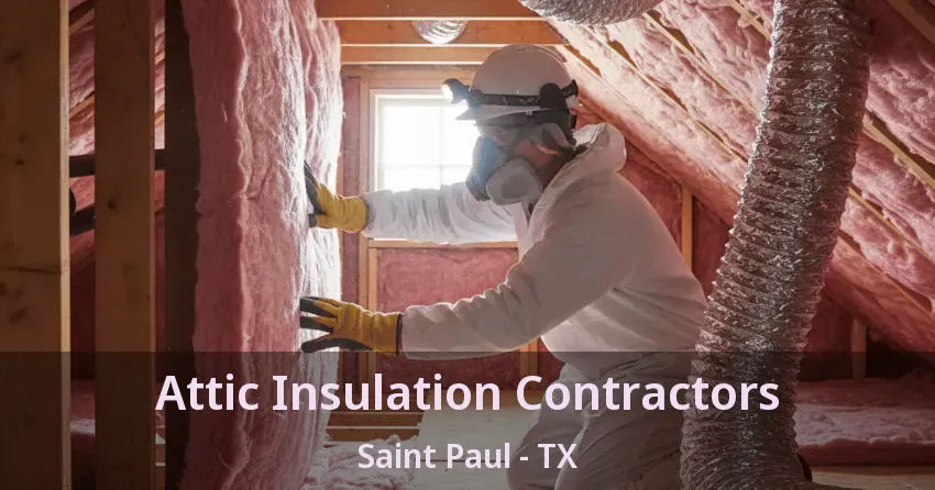 Attic Insulation Contractors Saint Paul - TX
