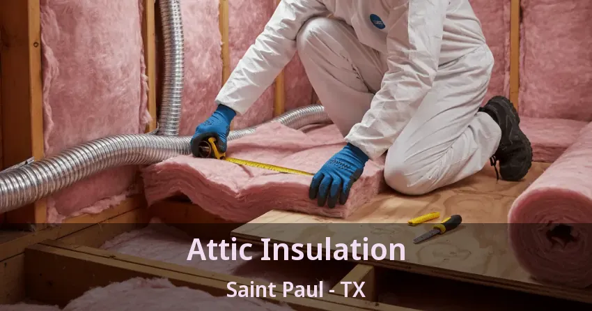 Attic Insulation Saint Paul - TX