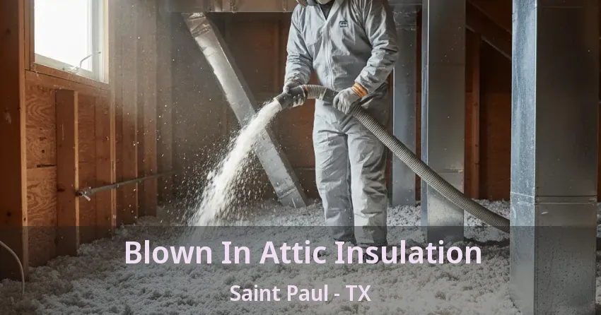 Blown In Attic Insulation Saint Paul - TX Blown In Attic Insulation Saint Paul - TX