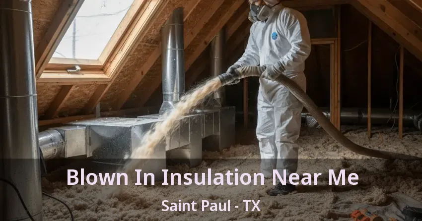 Blown In Insulation Near Me Saint Paul - TX