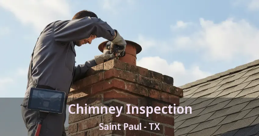 Chimney Inspection Saint Paul - TX