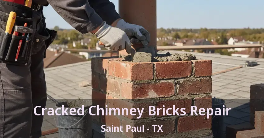 Cracked Chimney Bricks Repair Saint Paul - TX