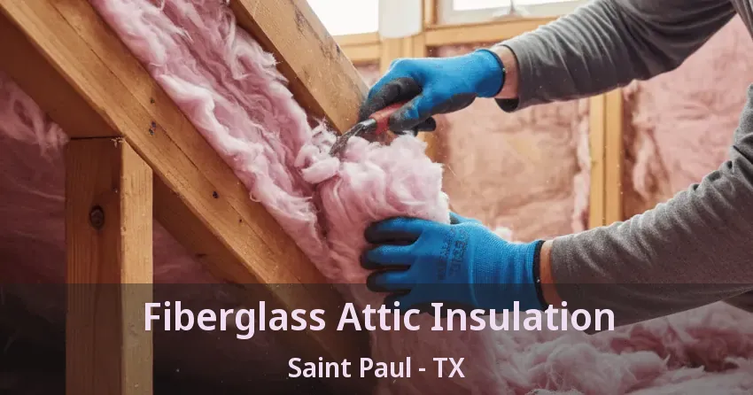 Fiberglass Attic Insulation Saint Paul - TX