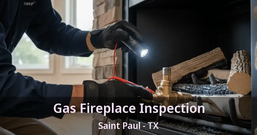 Gas Fireplace Inspection Saint Paul - TX